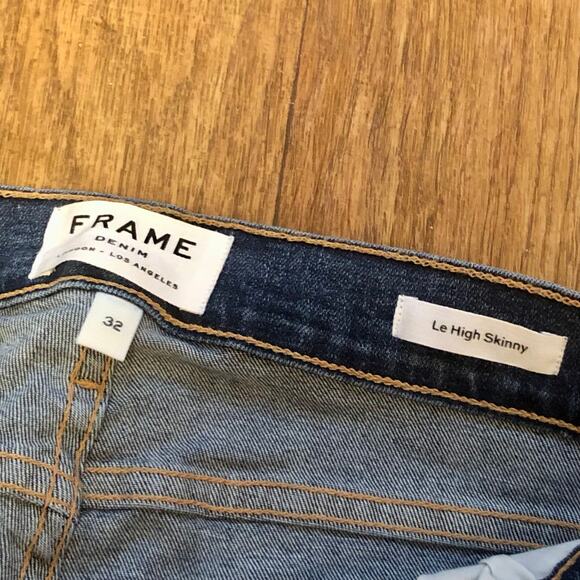 Frame Denim Le High Skinny Petal Hem Jeans in Hamerton Size 32 - Picture 11 of 12